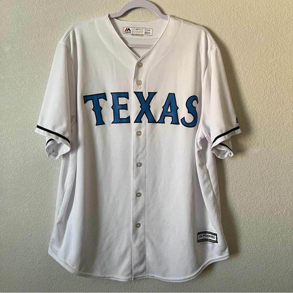 Authentic Texas Rangers Majestic MLB Official Baseball Jersey